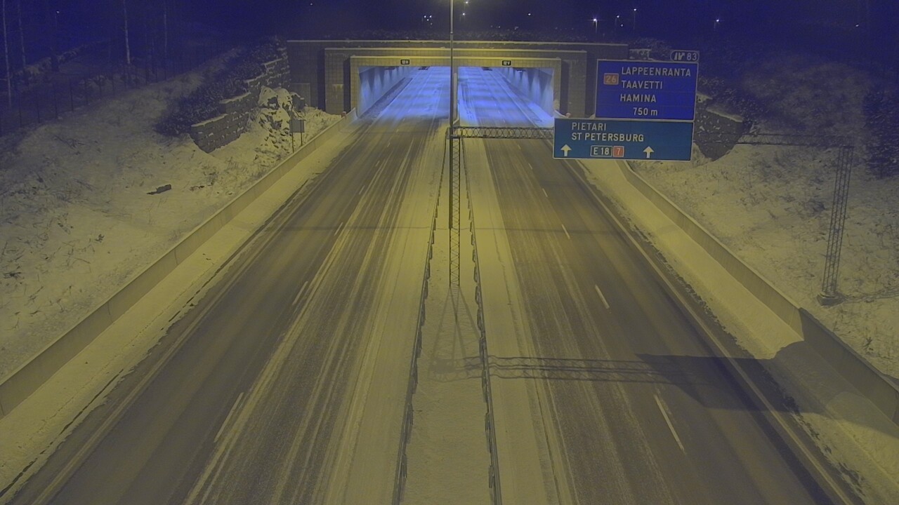 Kelikamerat Kuva Tie 7 Hamina, Husula, suuaukko länsi, Hamina, Kymenlaakso