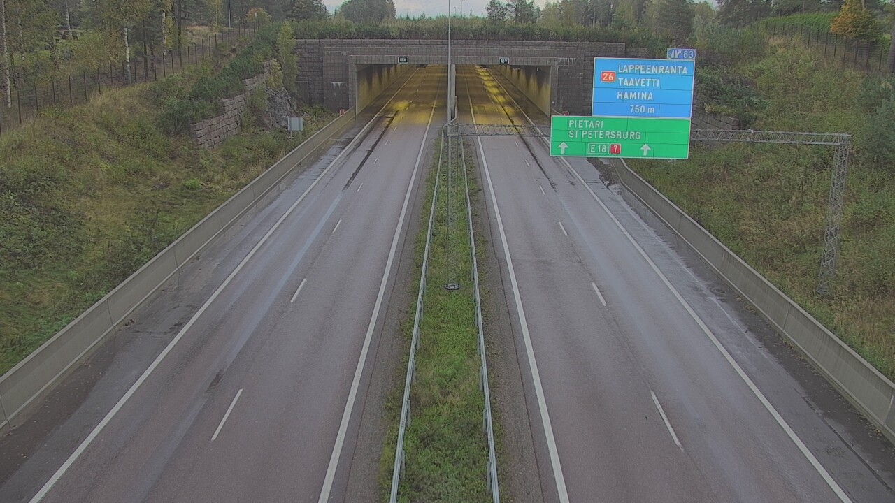 Kelikamerat Kuva Tie 7 Hamina, Husula, suuaukko länsi, Hamina, Kymenlaakso