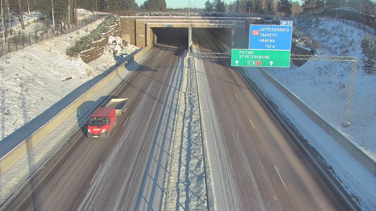 Kelikamerat Kuva Tie 7 Hamina, Husula, suuaukko länsi, Hamina, Kymenlaakso