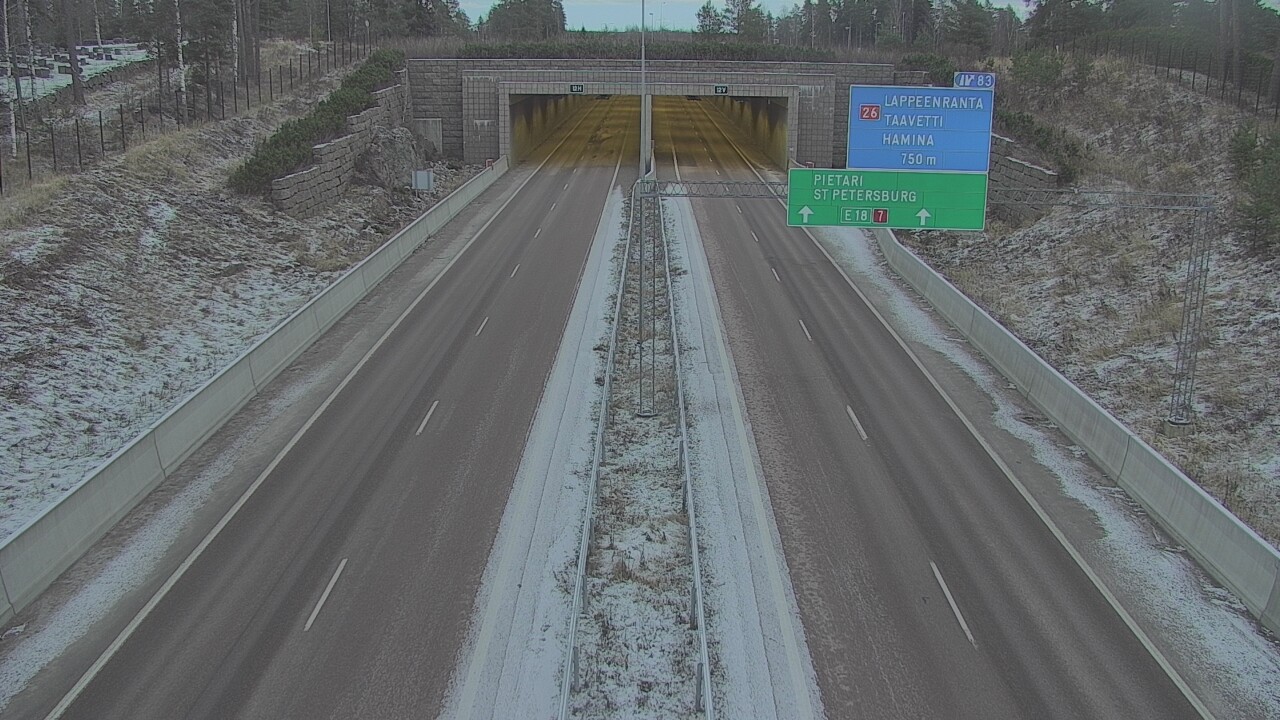 Kelikamerat Kuva Tie 7 Hamina, Husula, suuaukko länsi, Hamina, Kymenlaakso