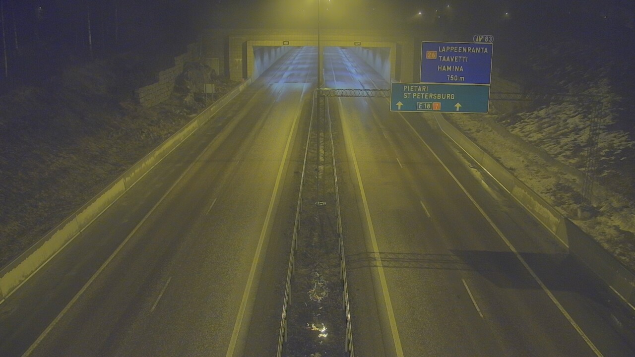 Kelikamerat Kuva Tie 7 Hamina, Husula, suuaukko länsi, Hamina, Kymenlaakso