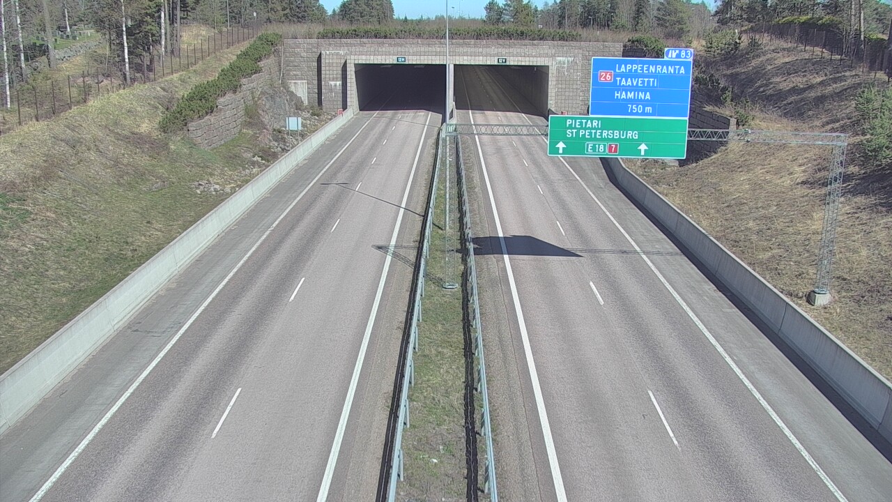 Kelikamerat Kuva Tie 7 Hamina, Husula, suuaukko länsi, Hamina, Kymenlaakso