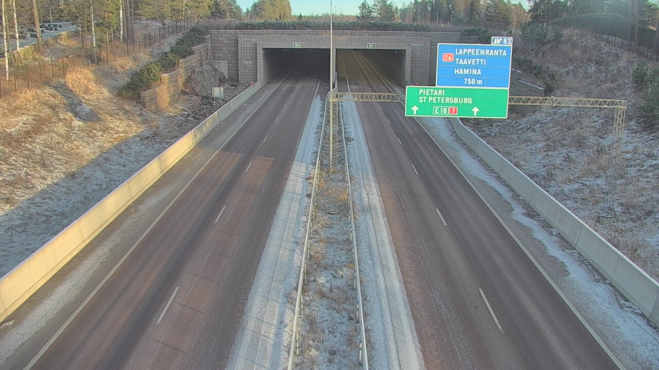 Kelikamerat Kuva Tie 7 Hamina, Husula, suuaukko länsi, Hamina, Kymenlaakso