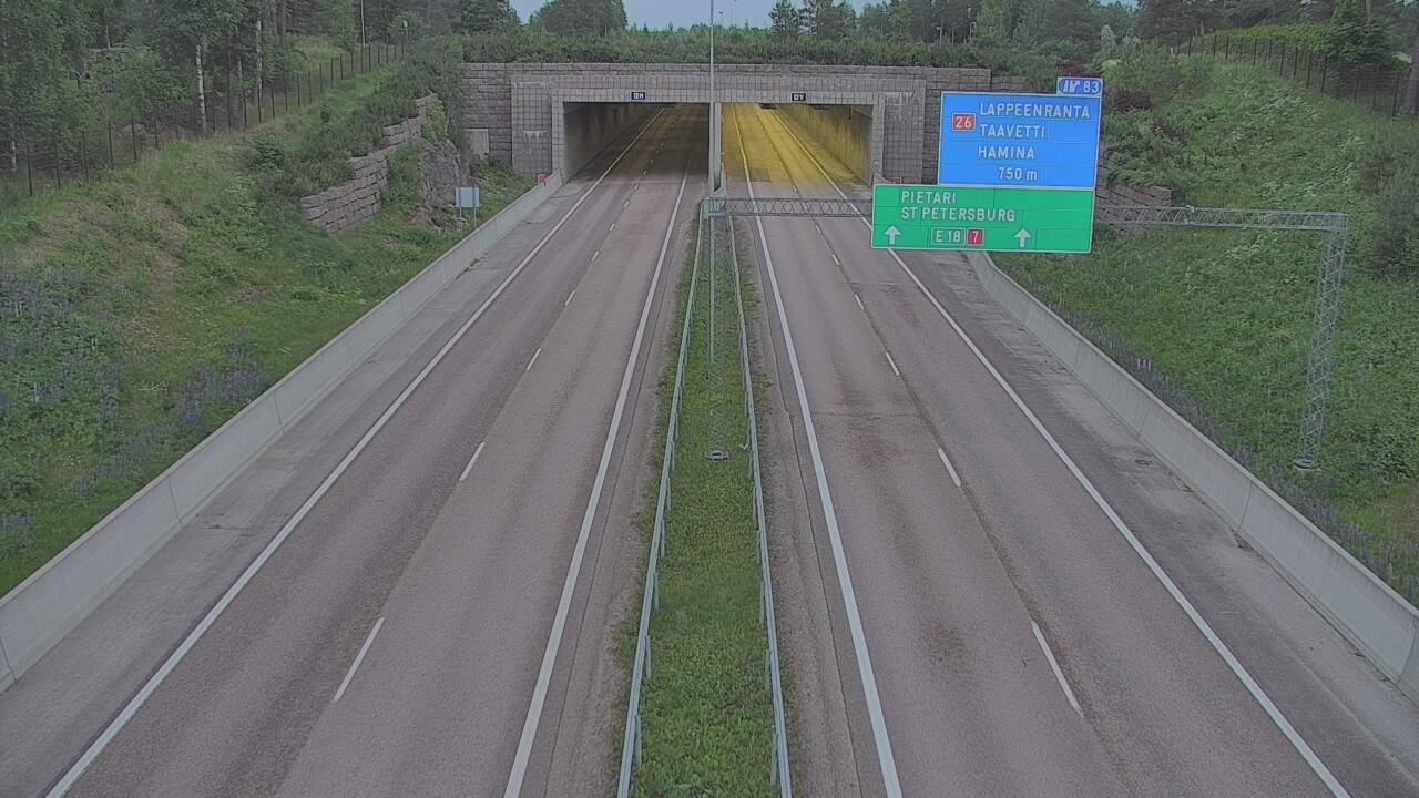 Kelikamerat Kuva Tie 7 Hamina, Husula, suuaukko länsi, Hamina, Kymenlaakso