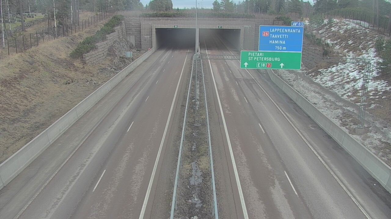 Kelikamerat Kuva Tie 7 Hamina, Husula, suuaukko länsi, Hamina, Kymenlaakso