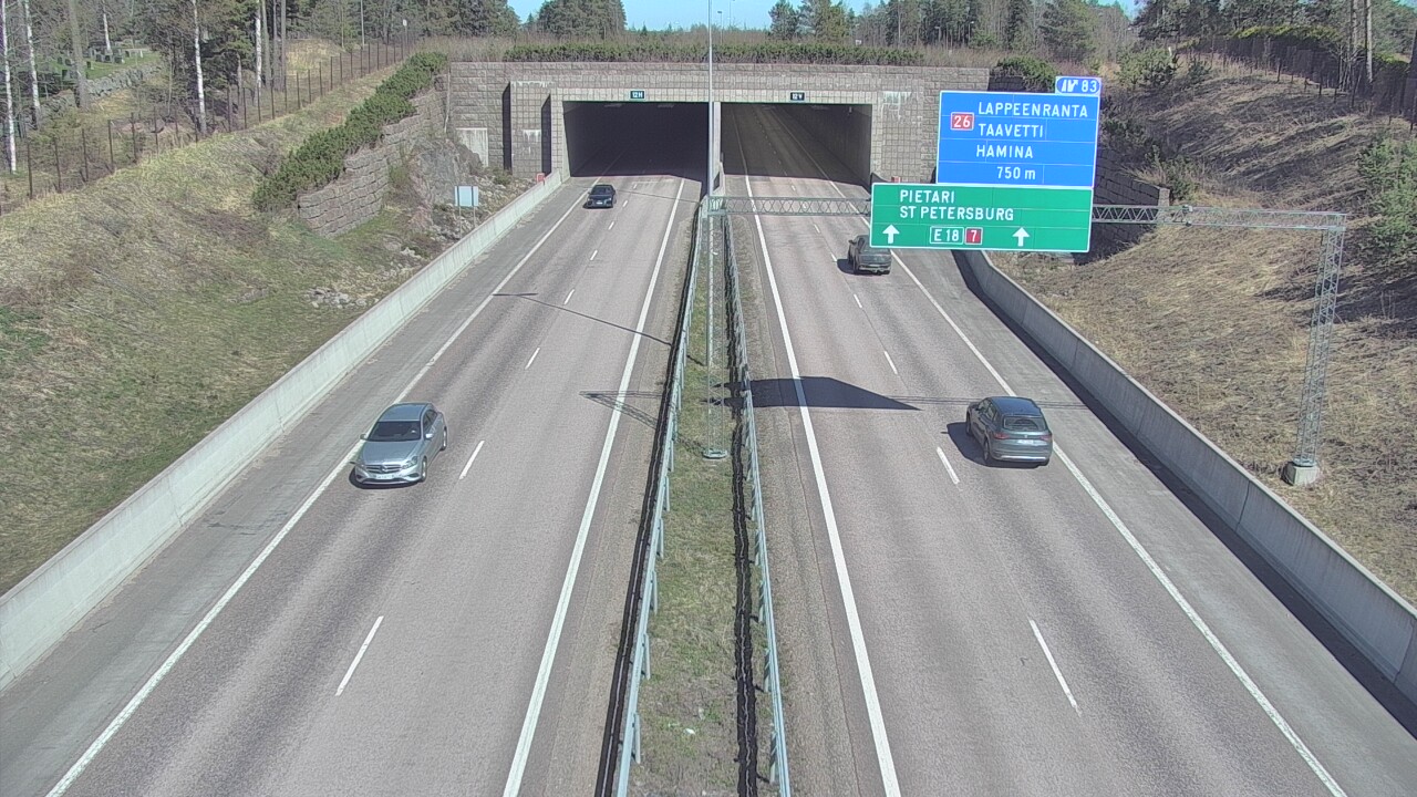Kelikamerat Kuva Tie 7 Hamina, Husula, suuaukko länsi, Hamina, Kymenlaakso