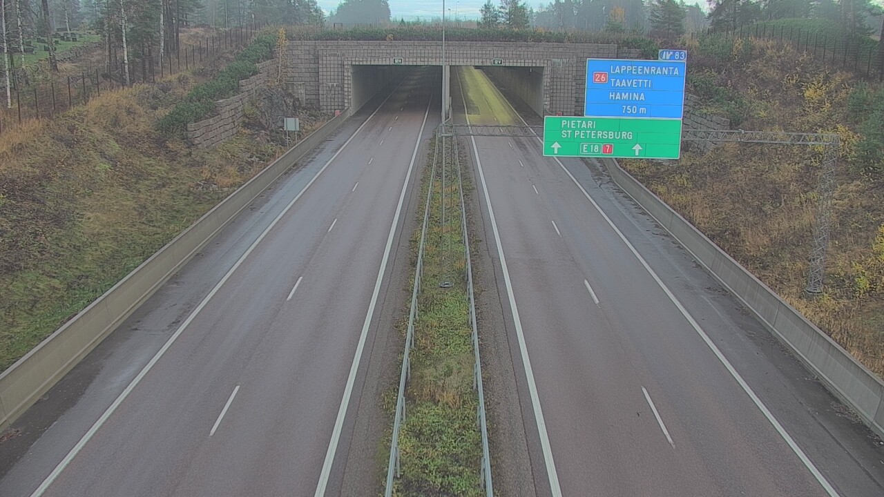 Kelikamerat Kuva Tie 7 Hamina, Husula, suuaukko länsi, Hamina, Kymenlaakso