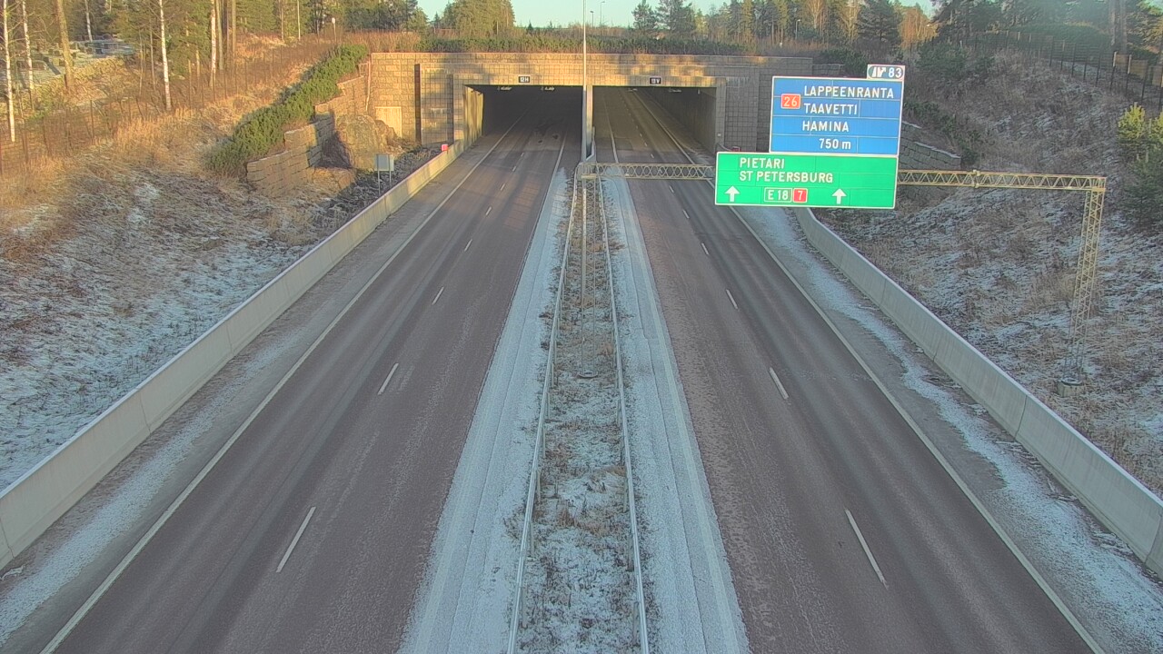 Kelikamerat Kuva Tie 7 Hamina, Husula, suuaukko länsi, Hamina, Kymenlaakso