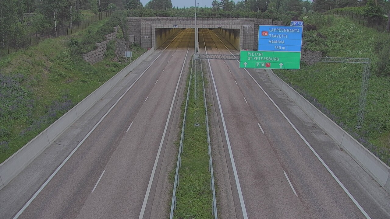 Kelikamerat Kuva Tie 7 Hamina, Husula, suuaukko länsi, Hamina, Kymenlaakso