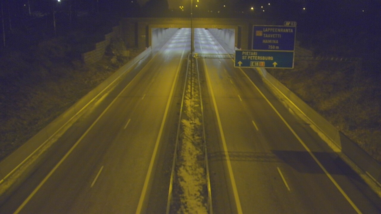 Weather Camera Image Väg 7 Fredrikshamn, Husula, suuaukko väst, Hamina, Kymenlaakso