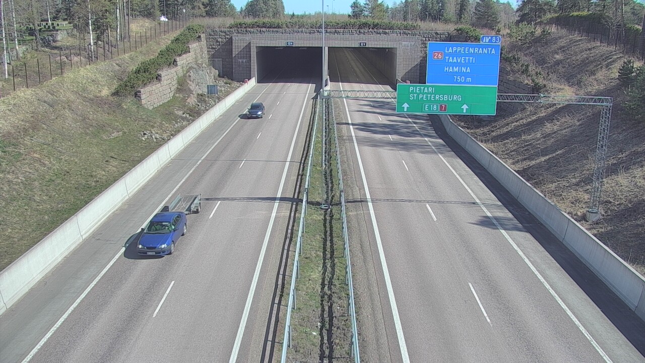 Kelikamerat Kuva Tie 7 Hamina, Husula, suuaukko länsi, Hamina, Kymenlaakso