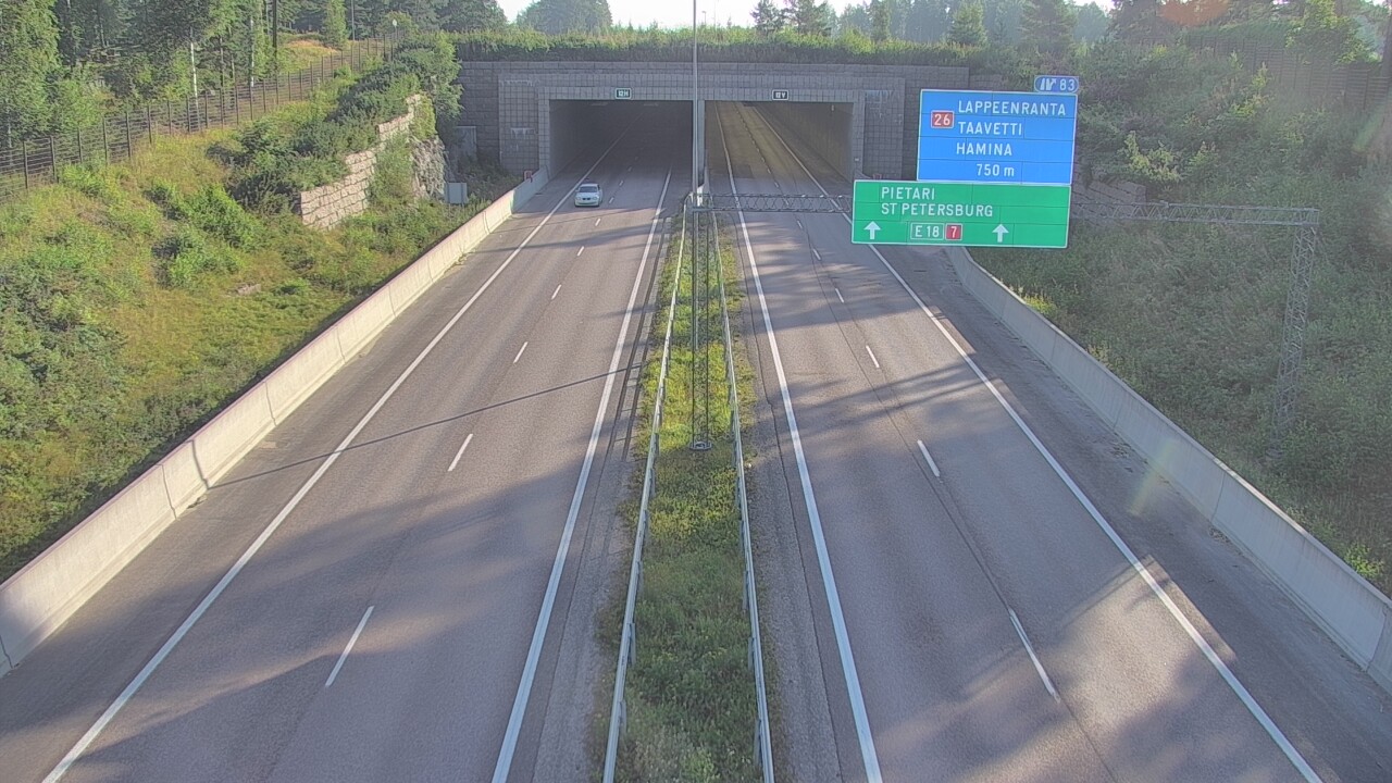 Weather Camera Image Road 7 Hamina, Husula, suuaukko west, Hamina, Kymenlaakso