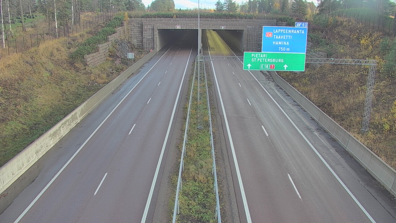 Kelikamerat Kuva Tie 7 Hamina, Husula, suuaukko länsi, Hamina, Kymenlaakso