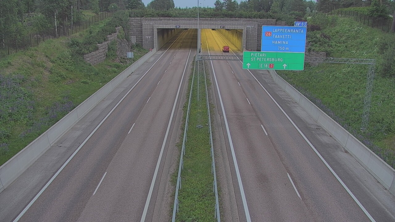Kelikamerat Kuva Tie 7 Hamina, Husula, suuaukko länsi, Hamina, Kymenlaakso
