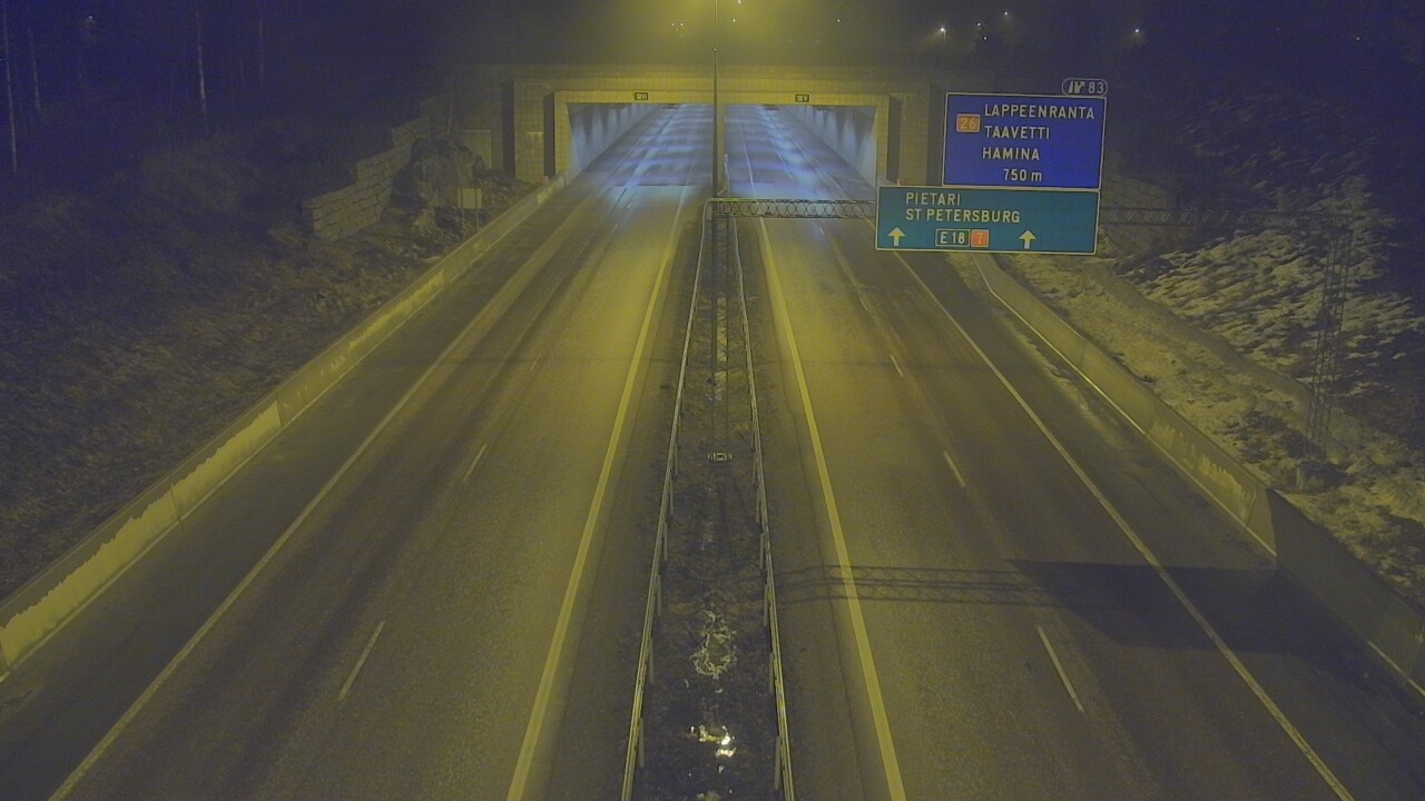 Kelikamerat Kuva Tie 7 Hamina, Husula, suuaukko länsi, Hamina, Kymenlaakso