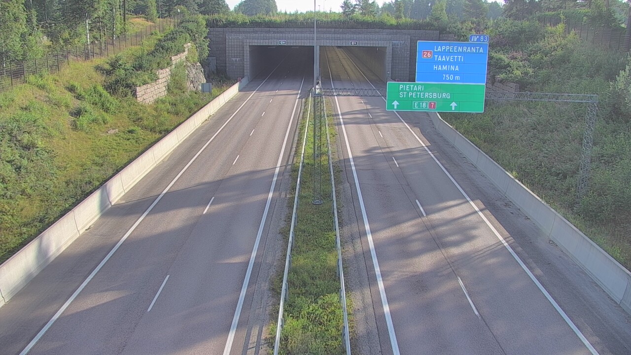 Weather Camera Image Road 7 Hamina, Husula, suuaukko west, Hamina, Kymenlaakso