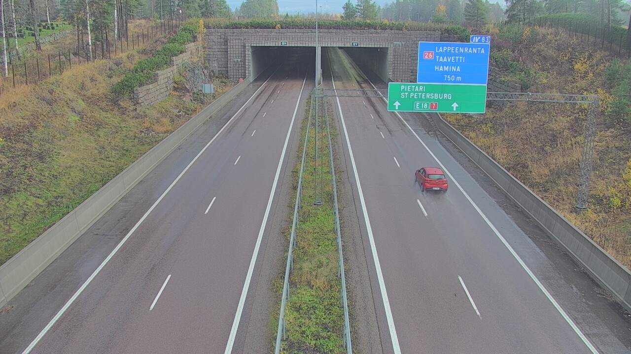 Kelikamerat Kuva Tie 7 Hamina, Husula, suuaukko länsi, Hamina, Kymenlaakso