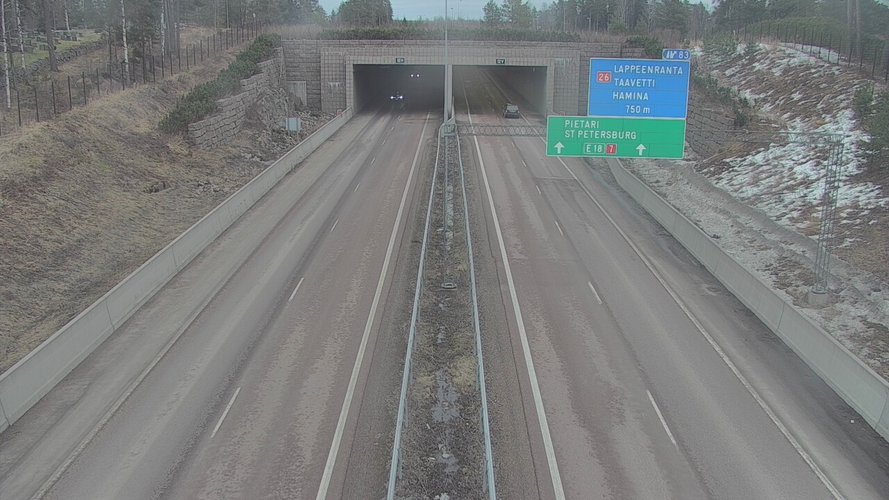 Kelikamerat Kuva Tie 7 Hamina, Husula, suuaukko länsi, Hamina, Kymenlaakso