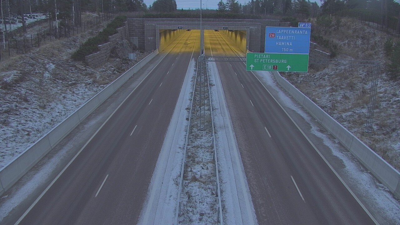 Kelikamerat Kuva Tie 7 Hamina, Husula, suuaukko länsi, Hamina, Kymenlaakso