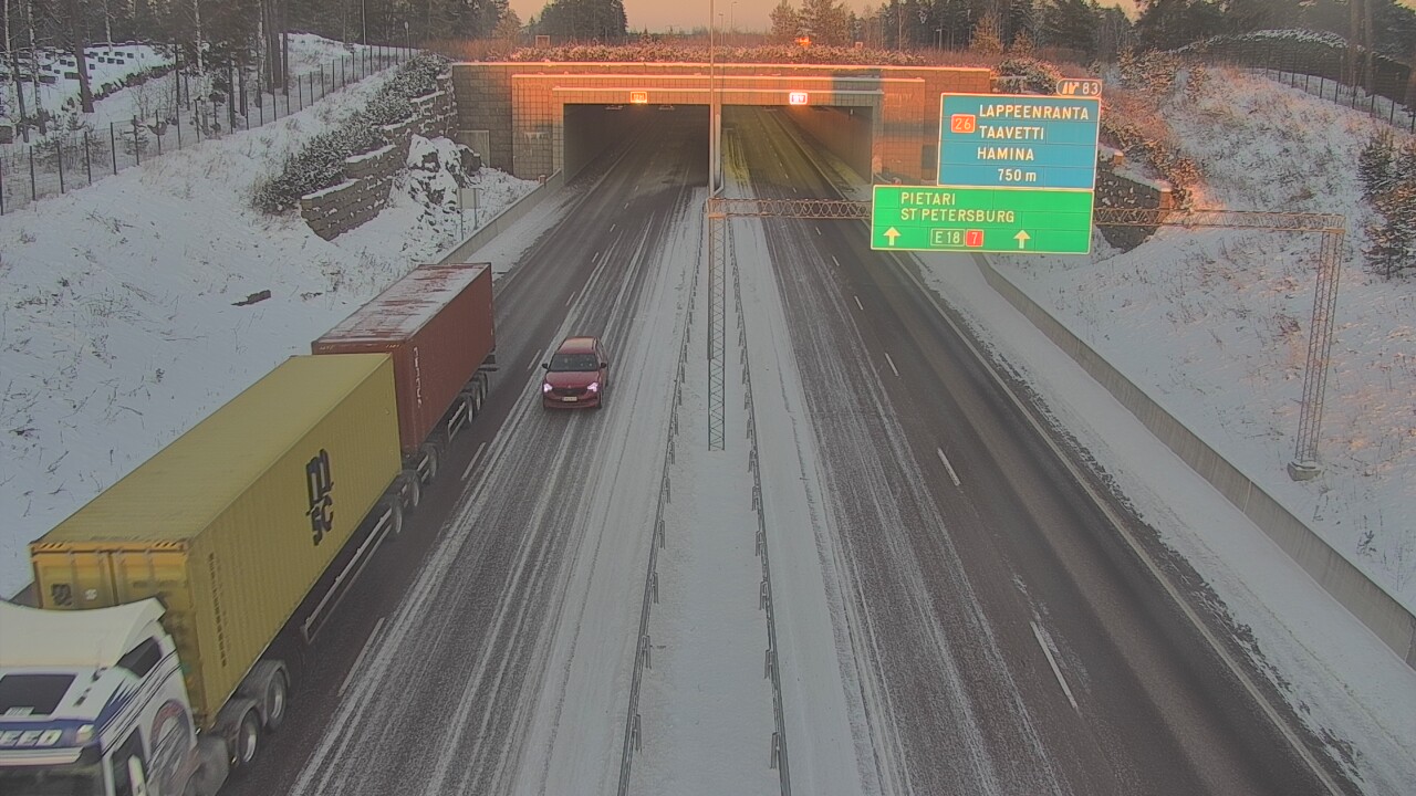 Kelikamerat Kuva Tie 7 Hamina, Husula, suuaukko länsi, Hamina, Kymenlaakso