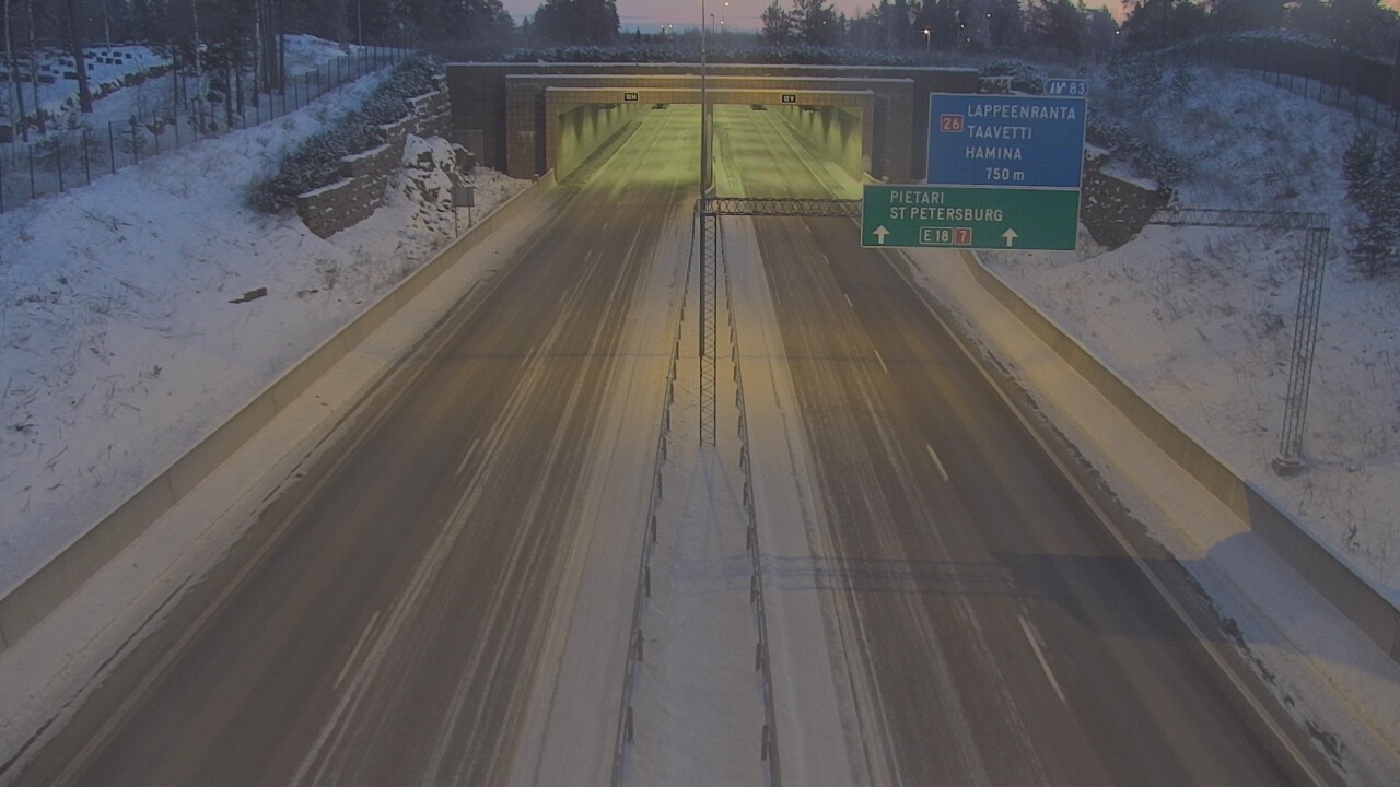 Kelikamerat Kuva Tie 7 Hamina, Husula, suuaukko länsi, Hamina, Kymenlaakso