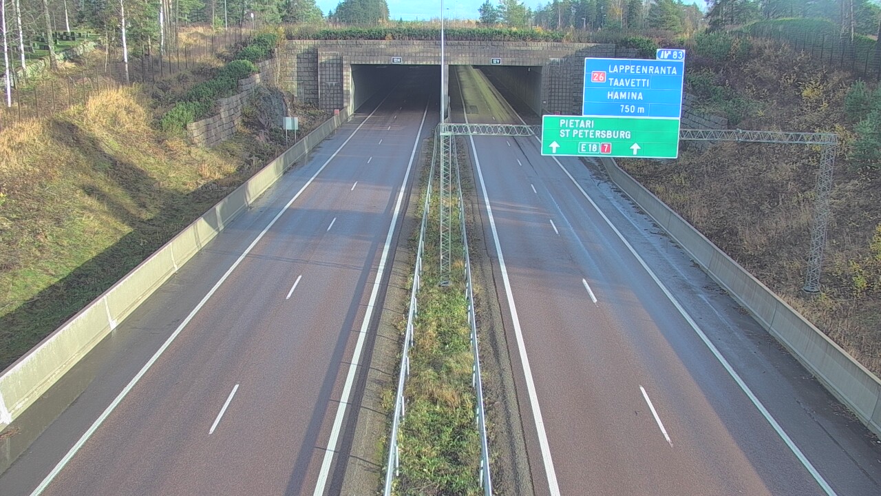 Kelikamerat Kuva Tie 7 Hamina, Husula, suuaukko länsi, Hamina, Kymenlaakso