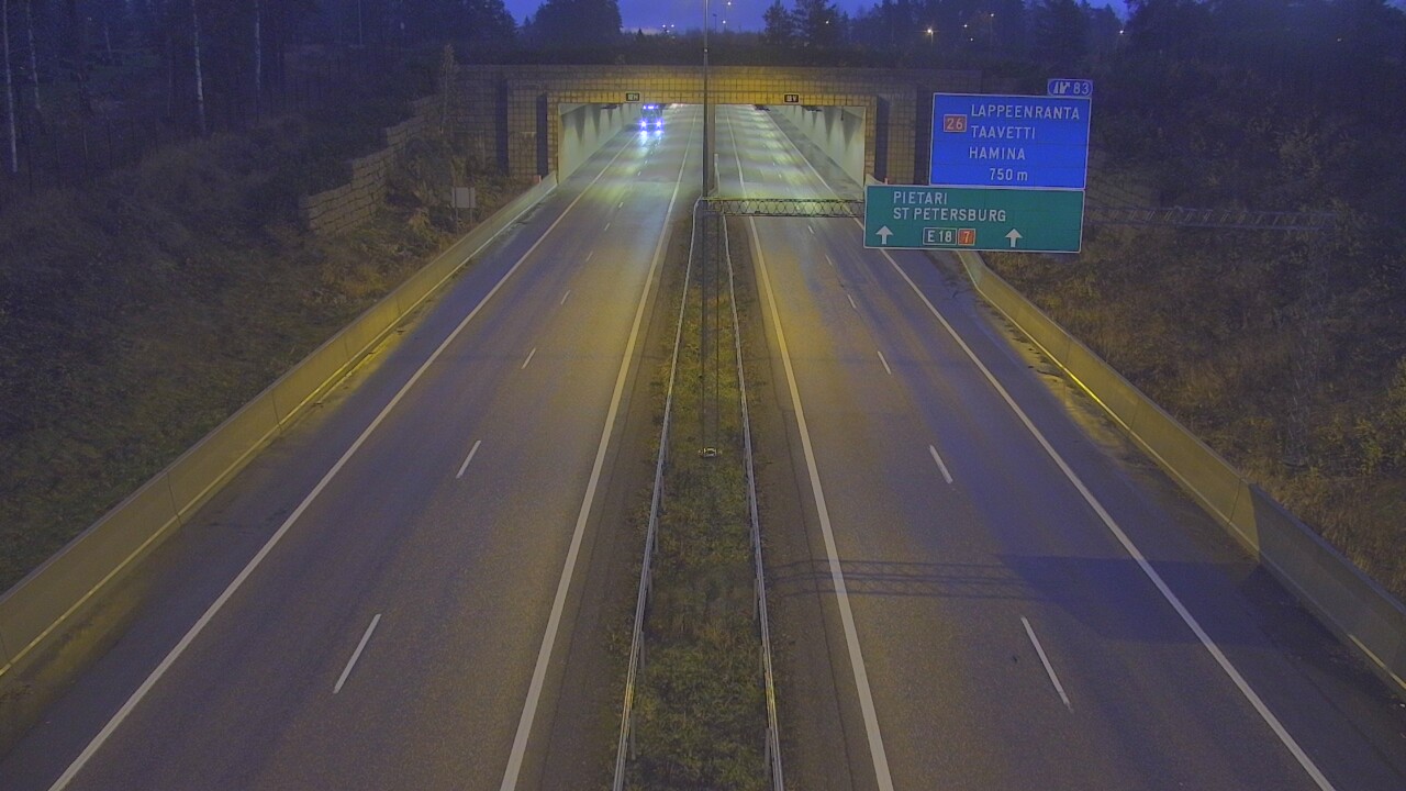 Kelikamerat Kuva Tie 7 Hamina, Husula, suuaukko länsi, Hamina, Kymenlaakso