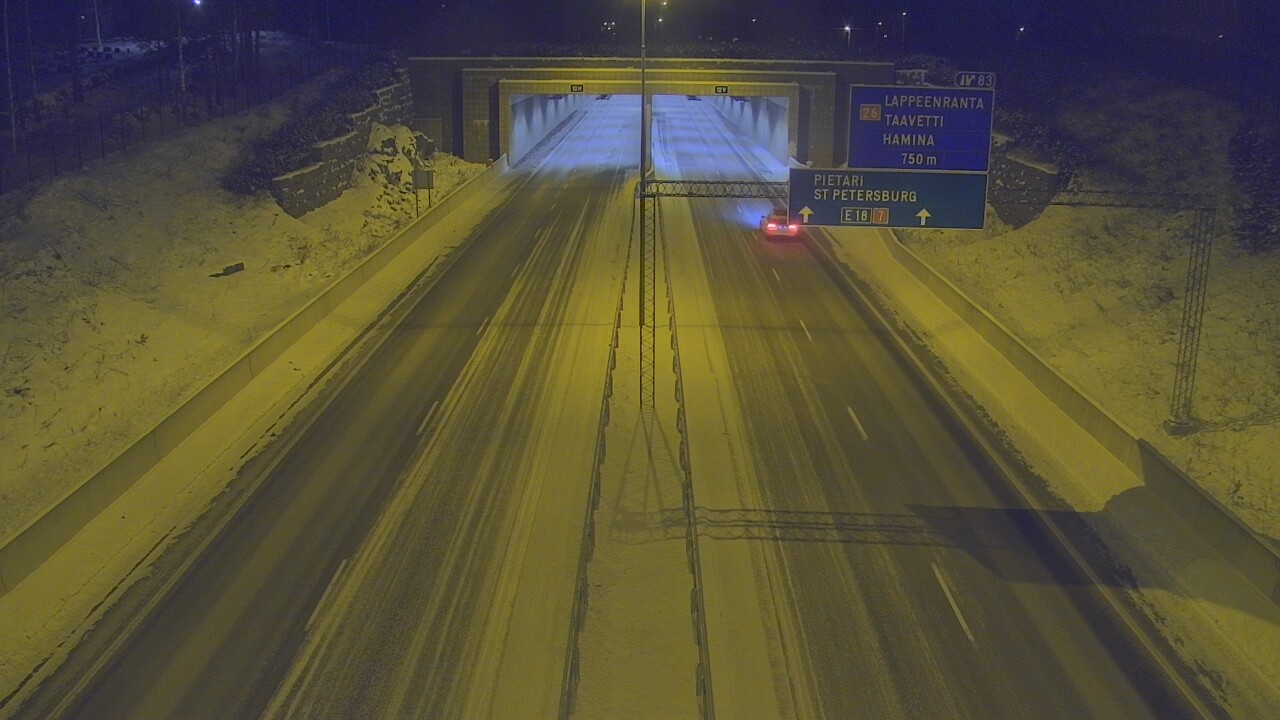 Kelikamerat Kuva Tie 7 Hamina, Husula, suuaukko länsi, Hamina, Kymenlaakso