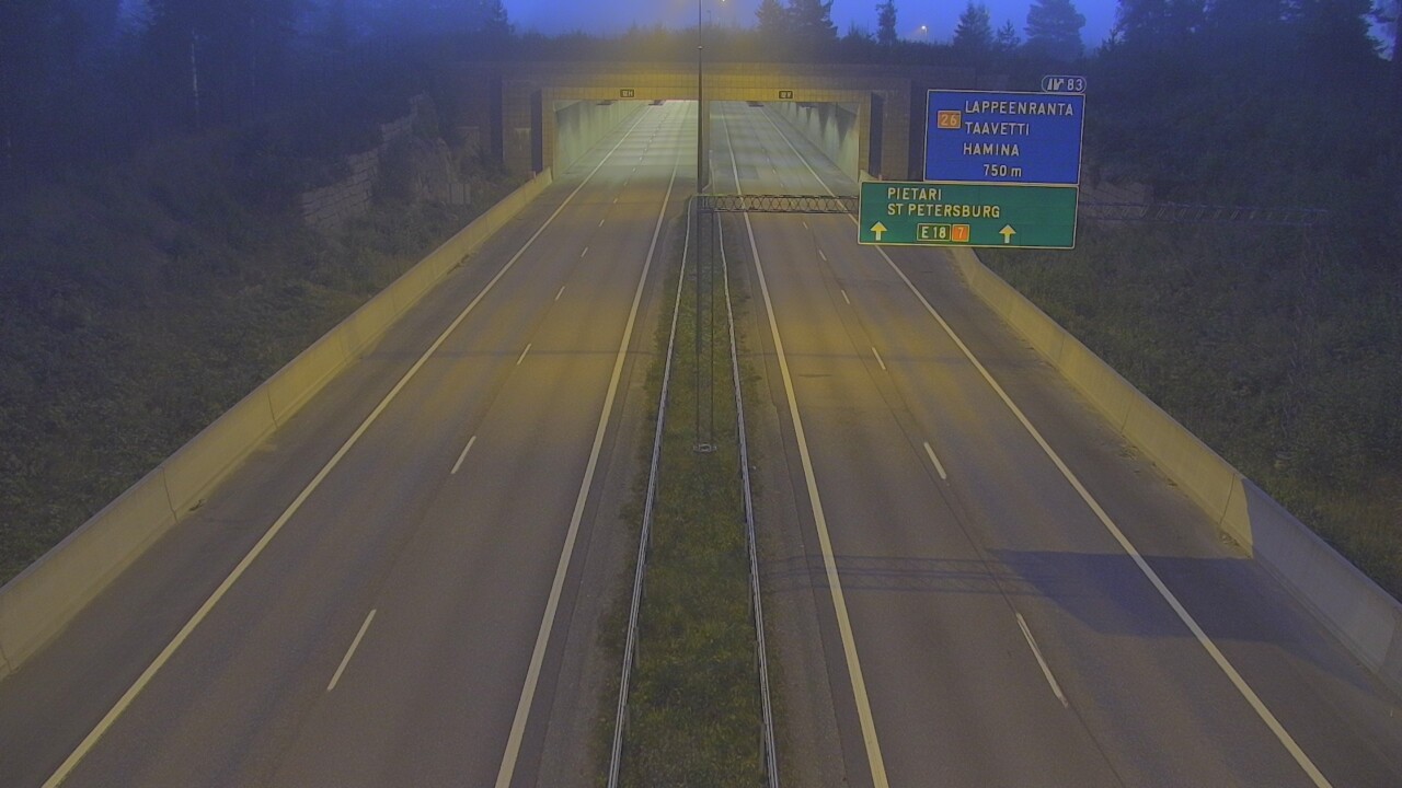 Kelikamerat Kuva Tie 7 Hamina, Husula, suuaukko länsi, Hamina, Kymenlaakso