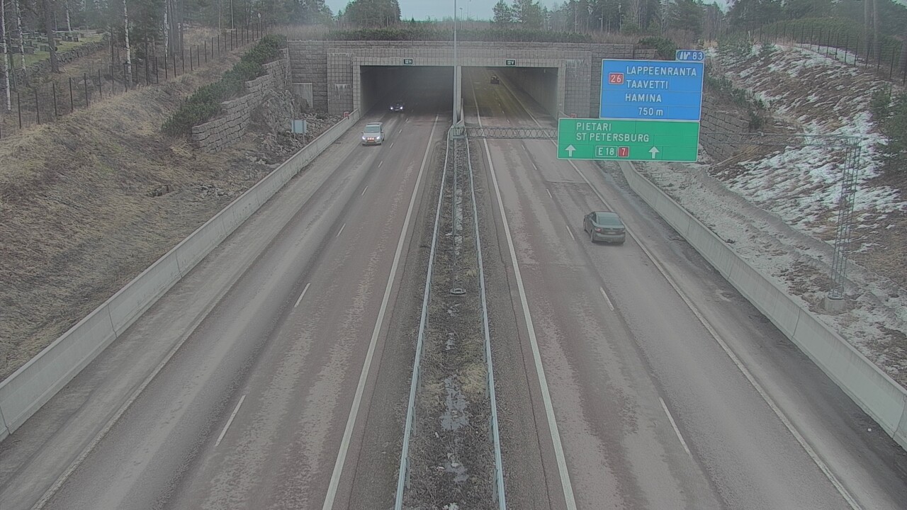 Kelikamerat Kuva Tie 7 Hamina, Husula, suuaukko länsi, Hamina, Kymenlaakso