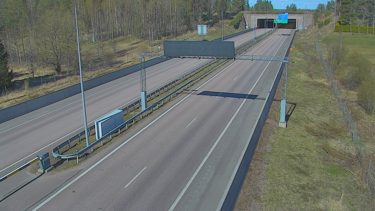 Kelikamerat Kuva Tie 7 Hamina, Husula, puomi länsi, Hamina, Kymenlaakso