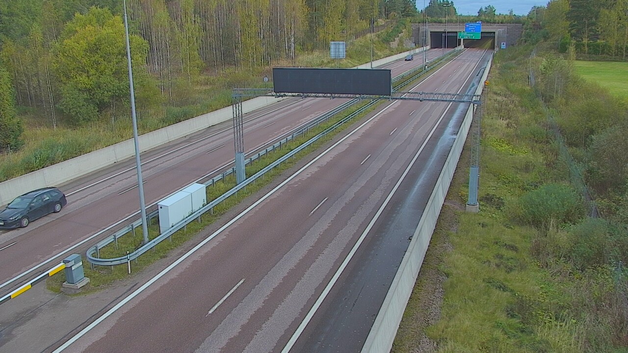 Weather Camera Image Väg 7 Fredrikshamn, Husula, bom väst, Hamina, Kymenlaakso