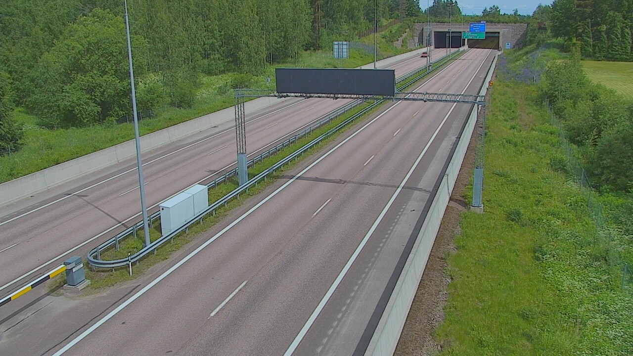 Kelikamerat Kuva Tie 7 Hamina, Husula, puomi länsi, Hamina, Kymenlaakso