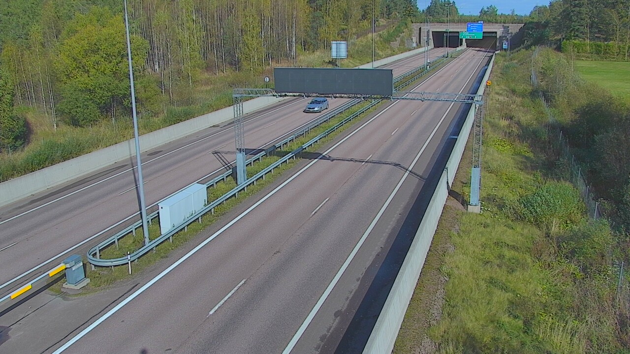 Kelikamerat Kuva Tie 7 Hamina, Husula, puomi länsi, Hamina, Kymenlaakso