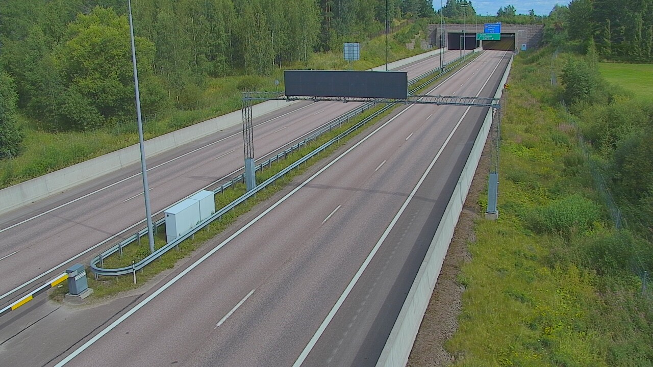 Kelikamerat Kuva Tie 7 Hamina, Husula, puomi länsi, Hamina, Kymenlaakso