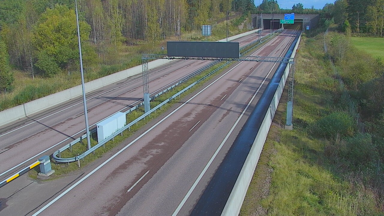 Weather Camera Image Väg 7 Fredrikshamn, Husula, bom väst, Hamina, Kymenlaakso
