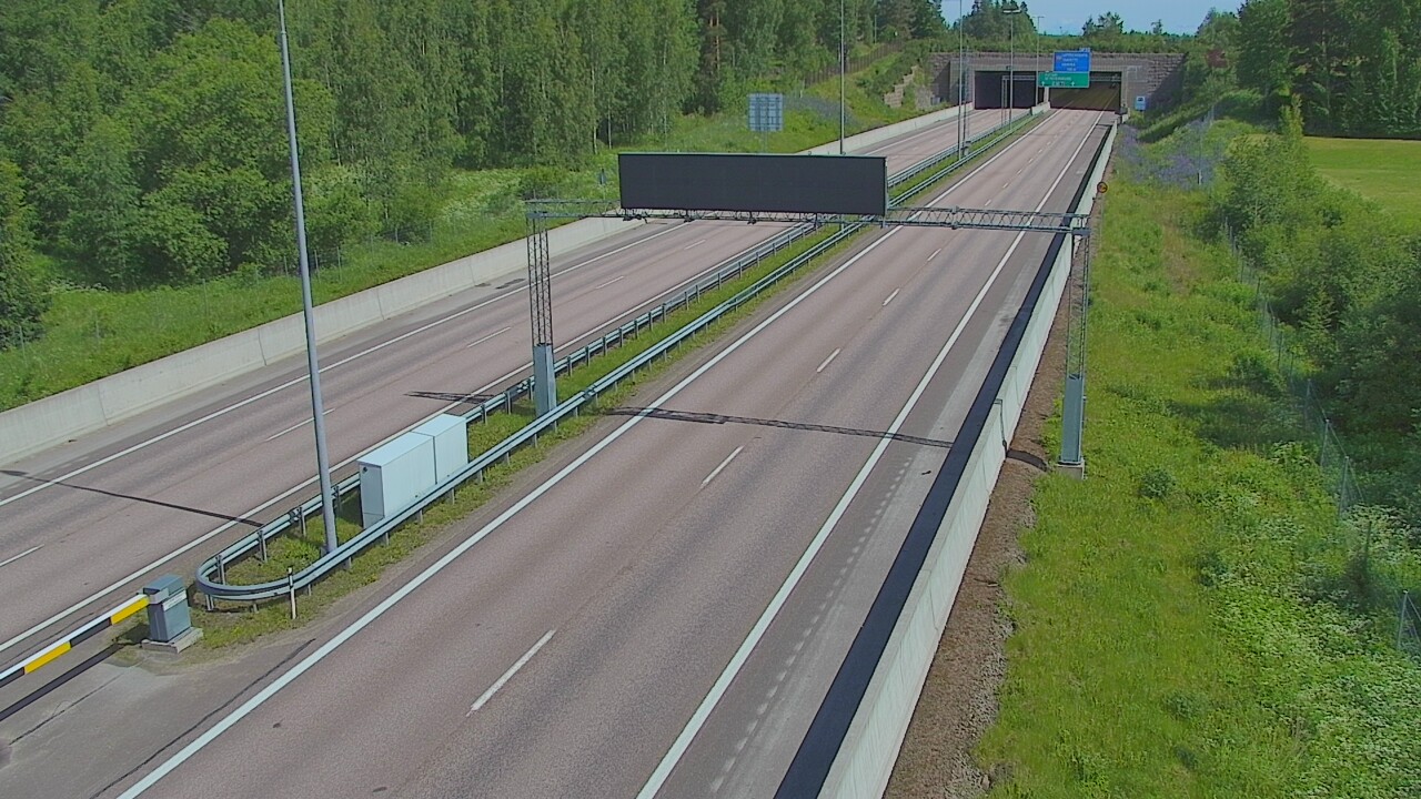 Kelikamerat Kuva Tie 7 Hamina, Husula, puomi länsi, Hamina, Kymenlaakso
