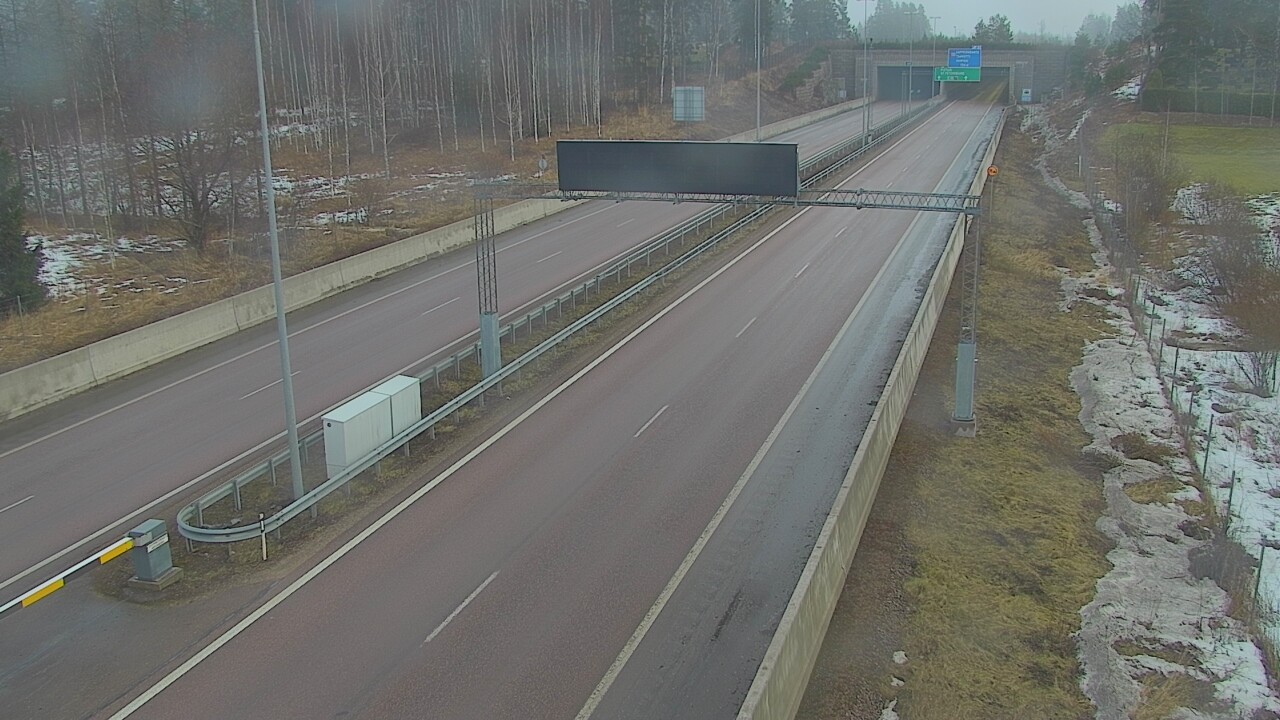 Kelikamerat Kuva Tie 7 Hamina, Husula, puomi länsi, Hamina, Kymenlaakso