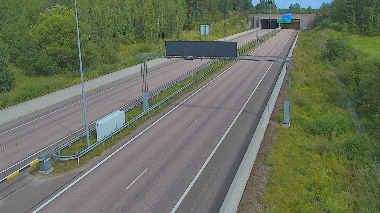 Kelikamerat Kuva Tie 7 Hamina, Husula, puomi länsi, Hamina, Kymenlaakso