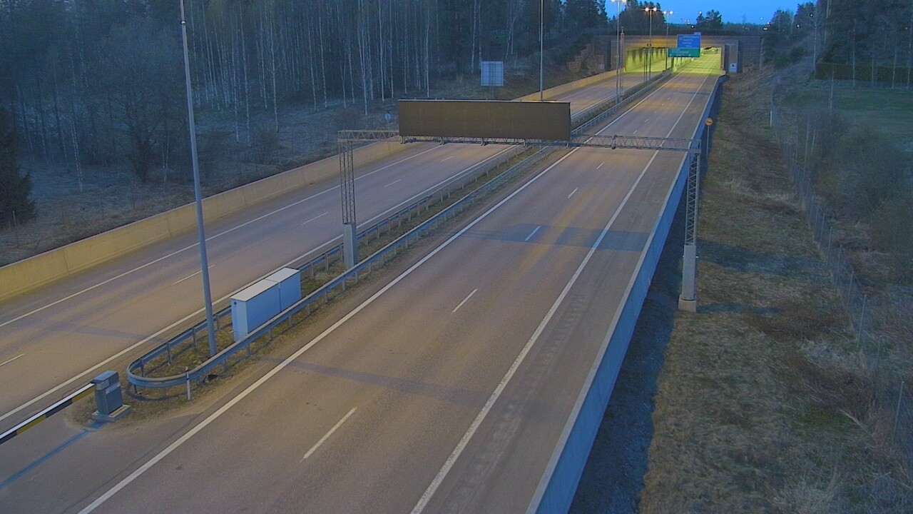 Kelikamerat Kuva Tie 7 Hamina, Husula, puomi länsi, Hamina, Kymenlaakso