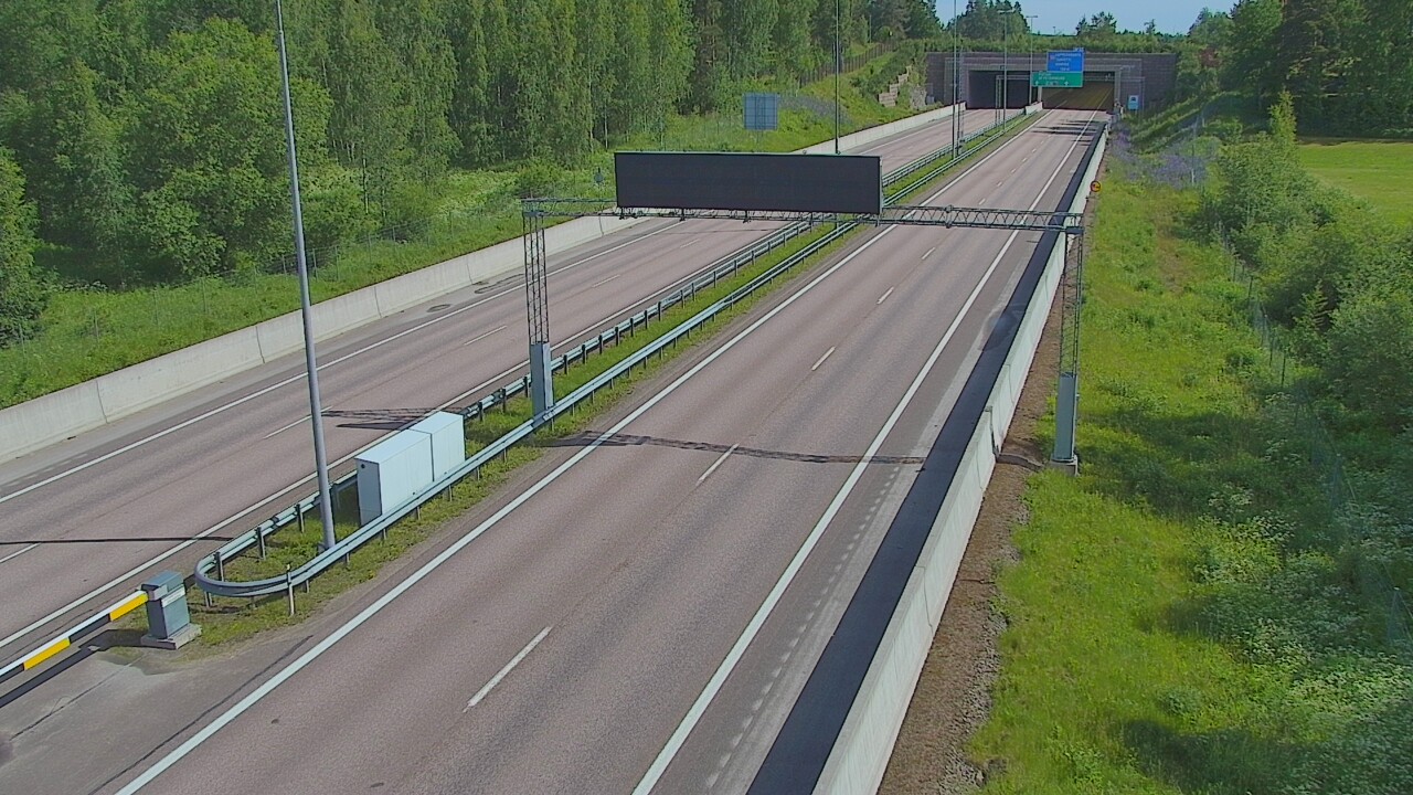 Kelikamerat Kuva Tie 7 Hamina, Husula, puomi länsi, Hamina, Kymenlaakso