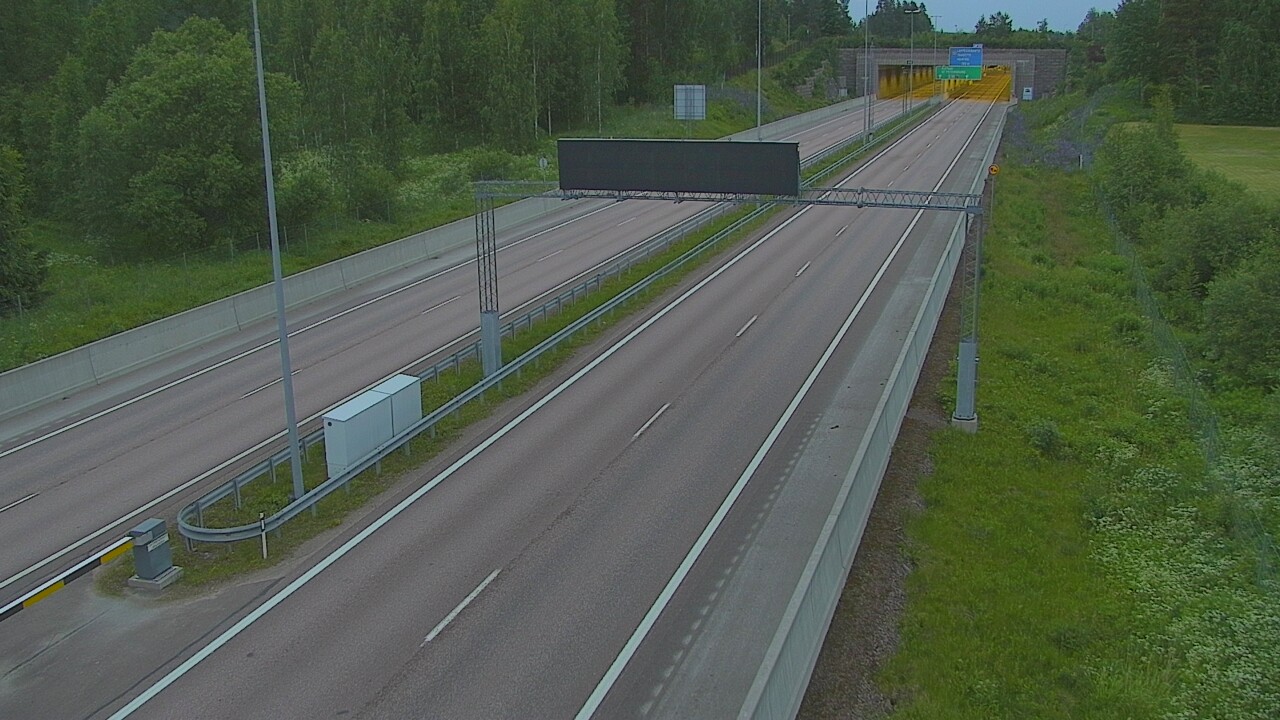 Kelikamerat Kuva Tie 7 Hamina, Husula, puomi länsi, Hamina, Kymenlaakso