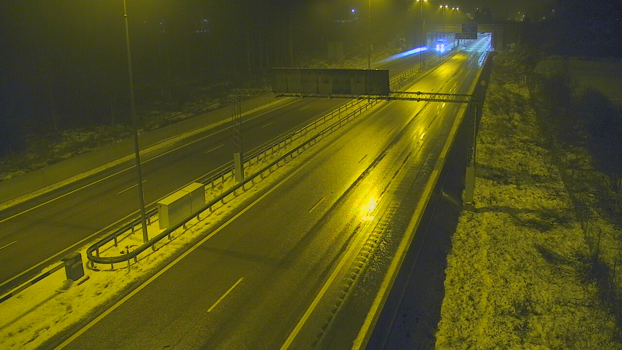 Weather Camera Image Väg 7 Fredrikshamn, Husula, bom väst, Hamina, Kymenlaakso