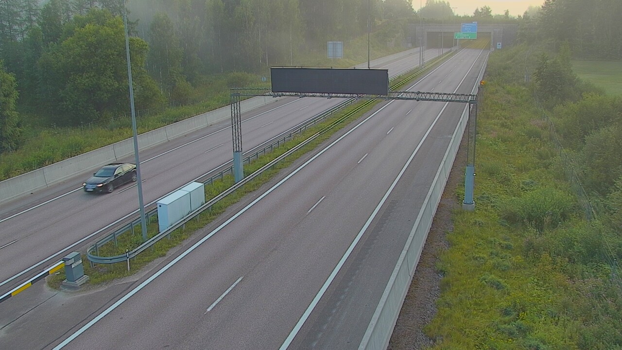 Kelikamerat Kuva Tie 7 Hamina, Husula, puomi länsi, Hamina, Kymenlaakso