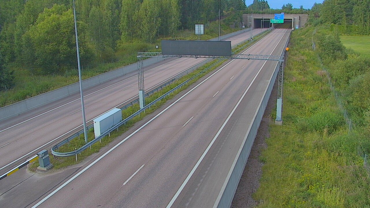 Kelikamerat Kuva Tie 7 Hamina, Husula, puomi länsi, Hamina, Kymenlaakso