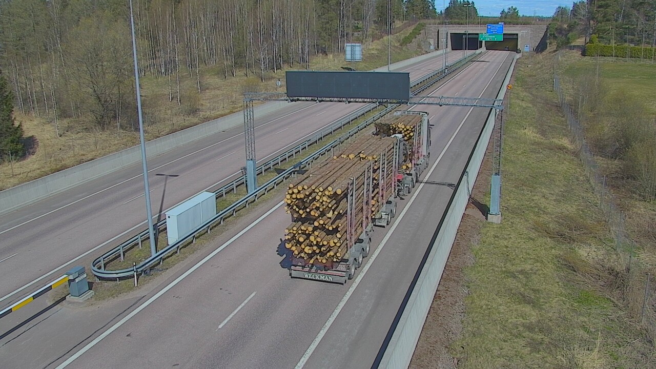 Kelikamerat Kuva Tie 7 Hamina, Husula, puomi länsi, Hamina, Kymenlaakso
