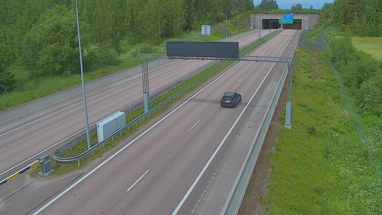 Kelikamerat Kuva Tie 7 Hamina, Husula, puomi länsi, Hamina, Kymenlaakso