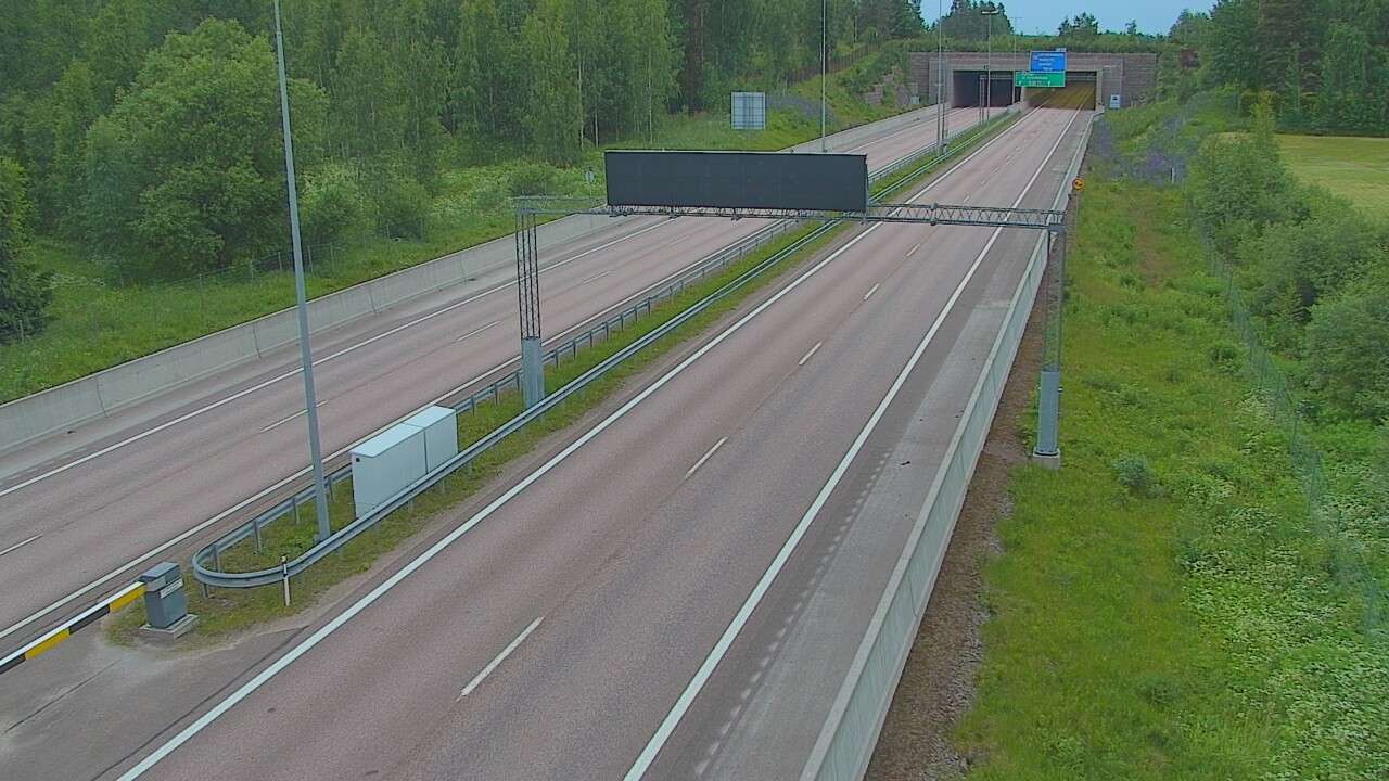 Kelikamerat Kuva Tie 7 Hamina, Husula, puomi länsi, Hamina, Kymenlaakso
