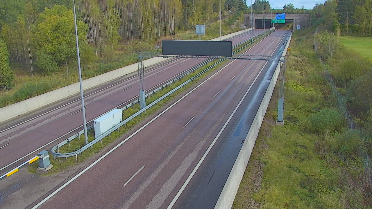 Kelikamerat Kuva Tie 7 Hamina, Husula, puomi länsi, Hamina, Kymenlaakso