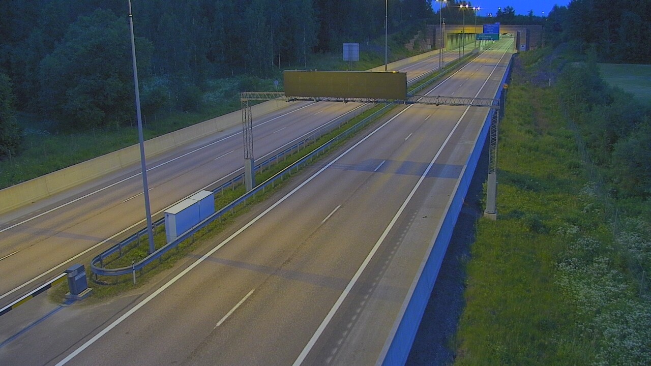 Kelikamerat Kuva Tie 7 Hamina, Husula, puomi länsi, Hamina, Kymenlaakso